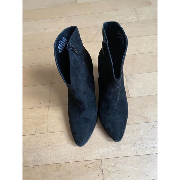 ABOUND BNWOT Women's Western "Courtnee" Bootie Black Sz 7.5 Ankle Boot. - Picture 2 of 8
